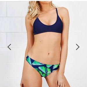 Peacock Top and Bottoms Bathing Suit